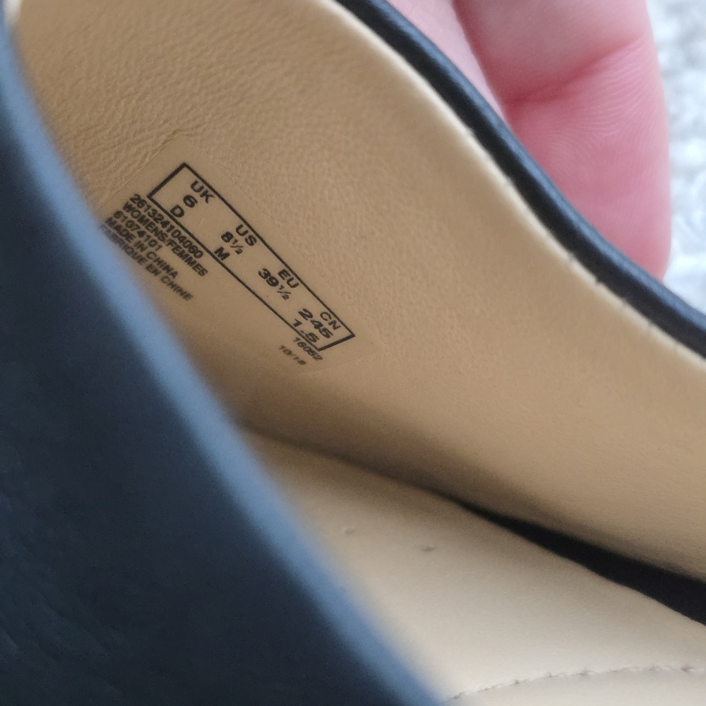 Clarks Black Slip-On Leather Mules - Picture 8 of 8